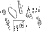6422000670 Mercedes-benz Genuine Oem Idler Pulley