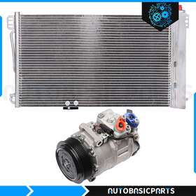 10274311 Autobasicparts For 2001-2005 Mercedes-benz C320 Base 3.2l Ac Condenser And Compressor Set