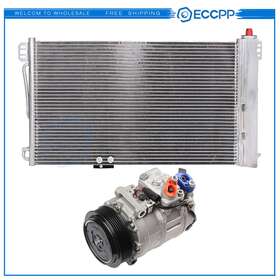 E838911cp Eccpp Ac Condenser And Compressor Cooling Kit For 2002 Mercedes-benz C230 01-05 C240