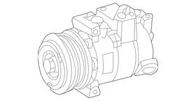 Mercedes-benz 000-230-70-11-87 Genuine Mercedes-benz Remanufactured Compressor