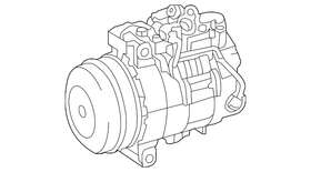000-830-37-02-80 Mercedes-benz Genuine A/c Compressor
