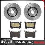 Front Brake Kit Rotors Pads & Sensors For Mercedes X156 C117 CLA45 Amg GLA45. Fixed Price $555.62.