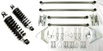 Street Rod Stainless Triangular Rear Four Bar 4 Link Kit + 350 Lb Coil Overs. Fixed Price $473.65.