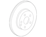 Genuine Mercedes-benz Brake Disc Vented 176-421-02-12. Fixed Price $336.19.