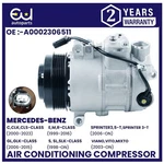 Air Con A/c Compressor For Mercedes W204 Sprinter 3T 5T Vito Viano A0002306511. Fixed Price $224.77.