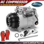Ac Compressor With Clutch & 6-GROOVE For Mercedes-benz E250 2014-2016 E300 15-16. Fixed Price $191.79.