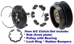 New A/c Compressor Clutch Pulley Kit For Groove Mercedes W211 E350 M272 06-11. Fixed Price $99.00.
